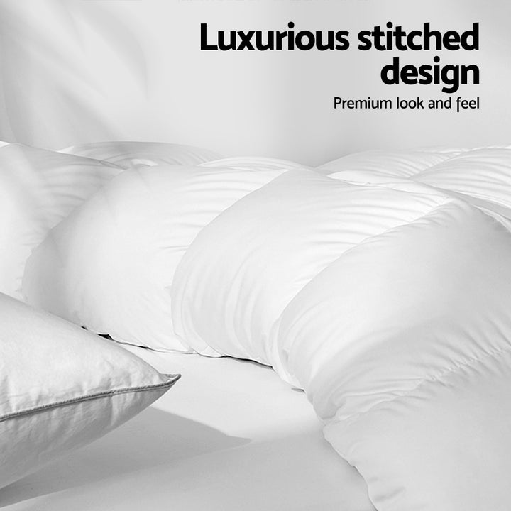 Queen 700GSM Goose Down Feather Quilt - Homecoze