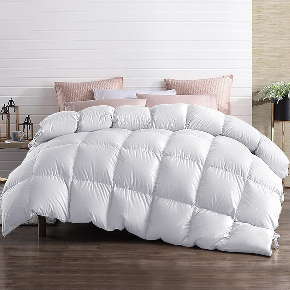 Single 700GSM Goose Down Feather Quilt - Homecoze