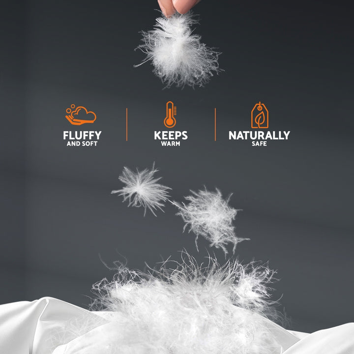 Super King 700GSM Goose Down Feather Quilt - Homecoze