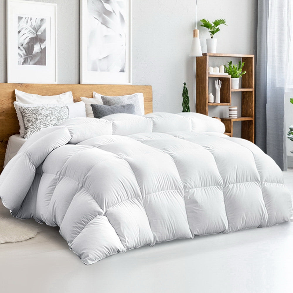 Queen 500GSM Goose Down Feather Quilt - Homecoze
