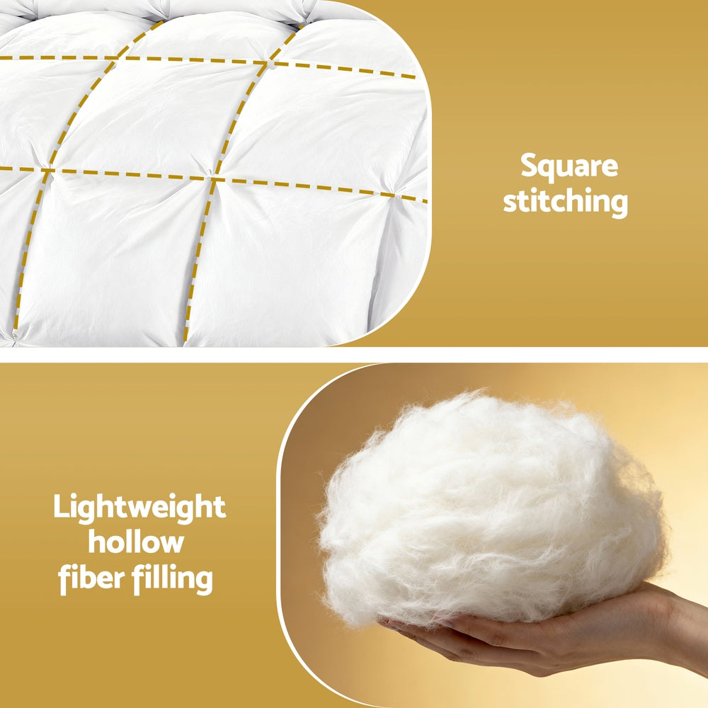 400GSM Microfibre All Season Quilt - Double