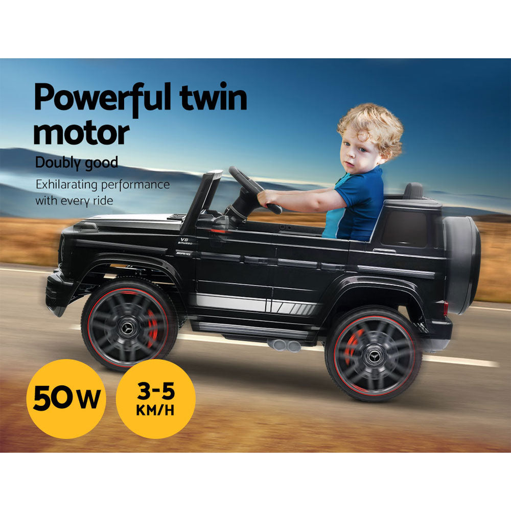 Mercedes-Benz Kids Ride On Car Electric AMG G63 Licensed Remote Cars 12V Black - Homecoze