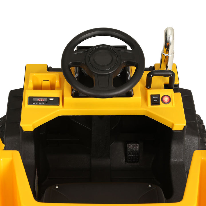 Kids 6V Ride On Dumptruck Electric Car - Yellow