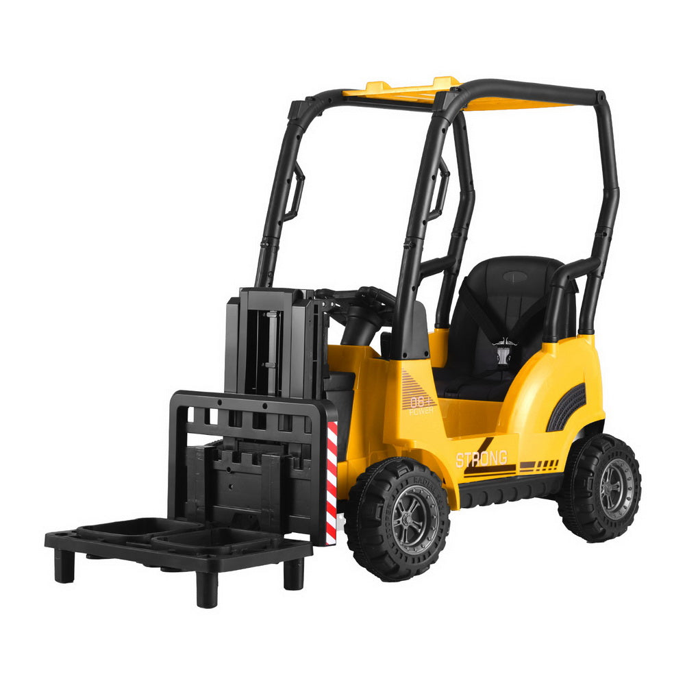 Kids Electric Ride Forklift Car with Remote 12V - Yellow - Homecoze