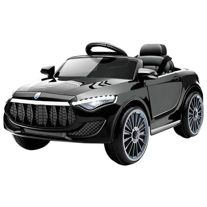 Kids Ride On Car Electric Toys 12V Battery Remote Control Black MP3 LED - Homecoze