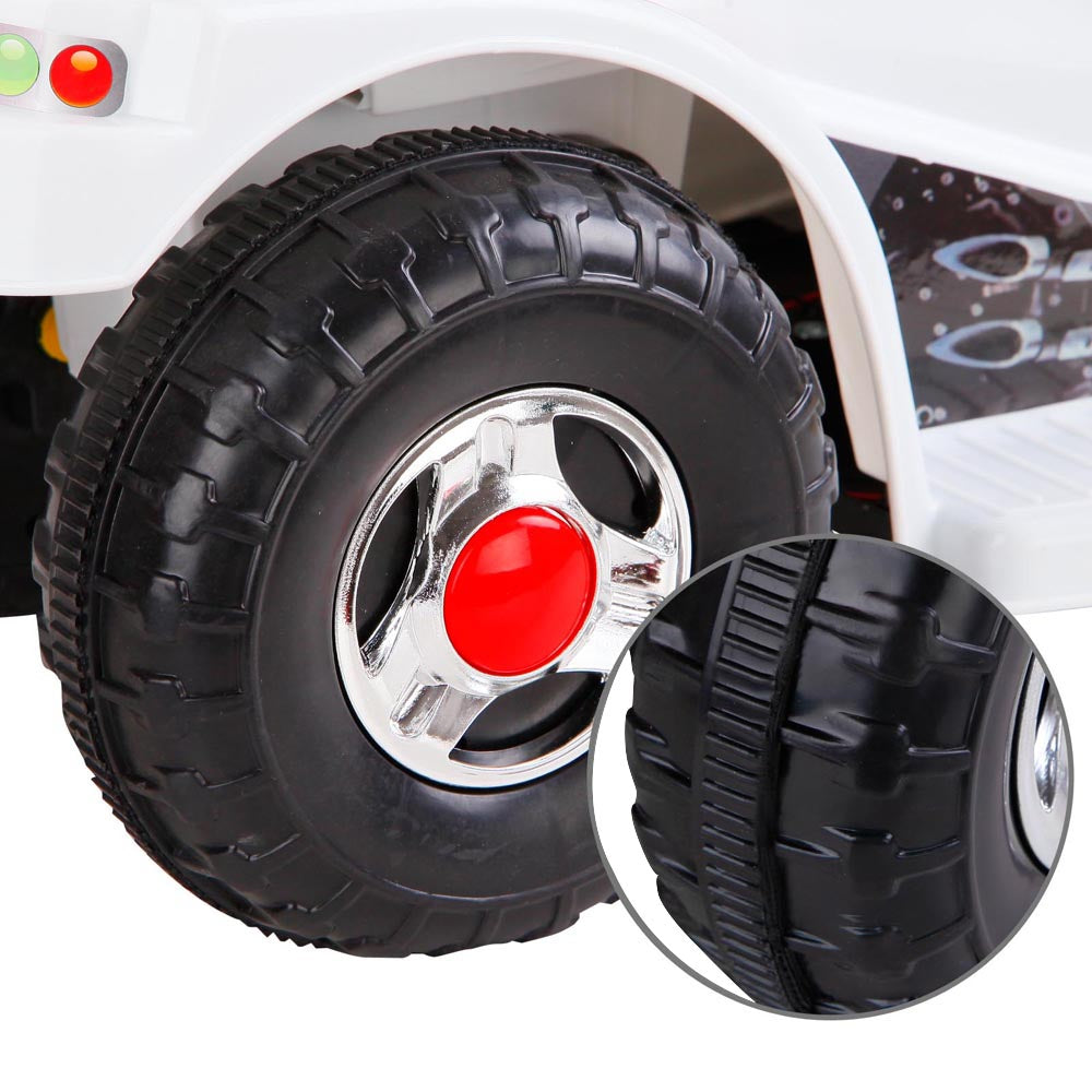 Kids Ride On Motorbike Motorcycle Car Toys White - Homecoze