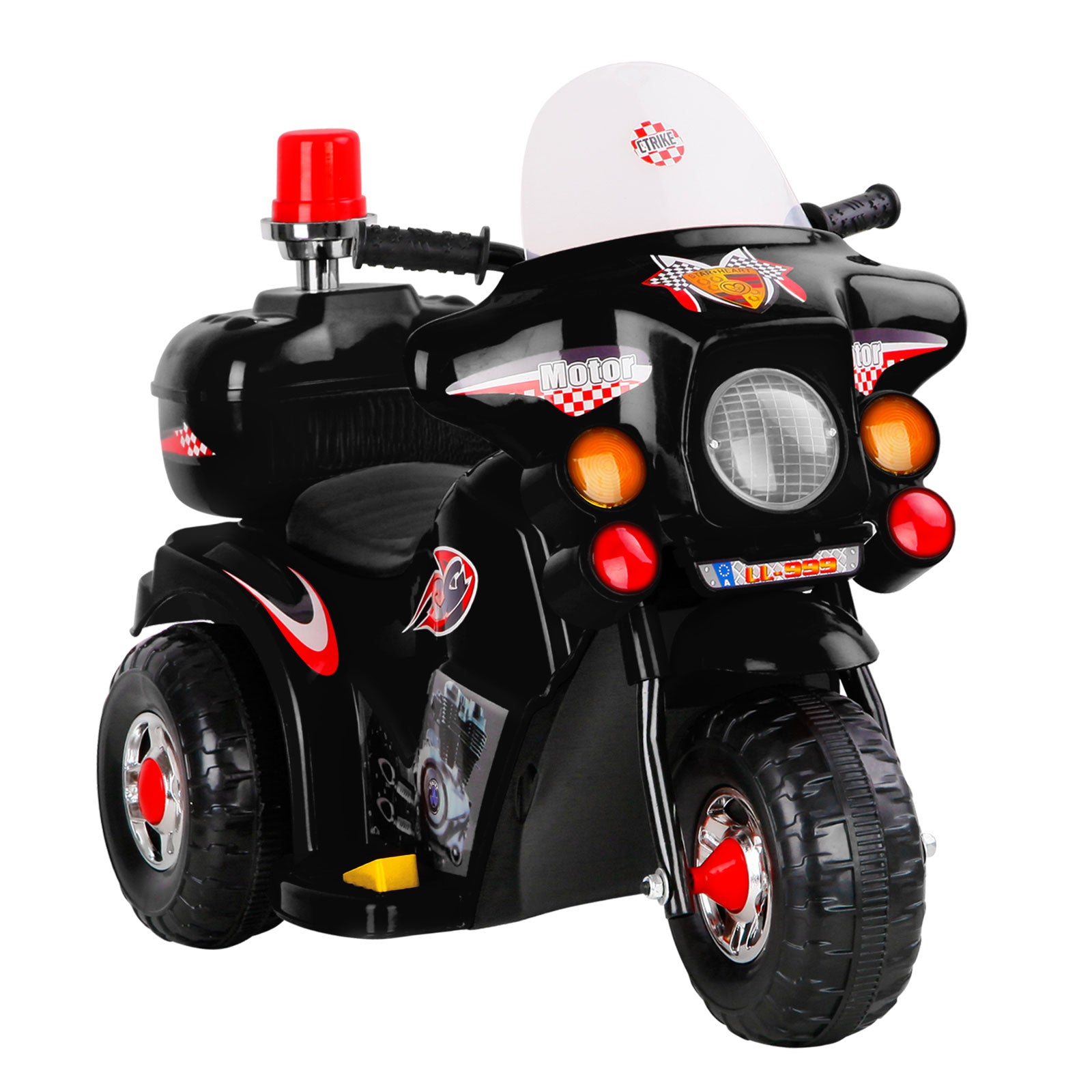 Kids Ride On Motorbike Motorcycle Car Black - Homecoze