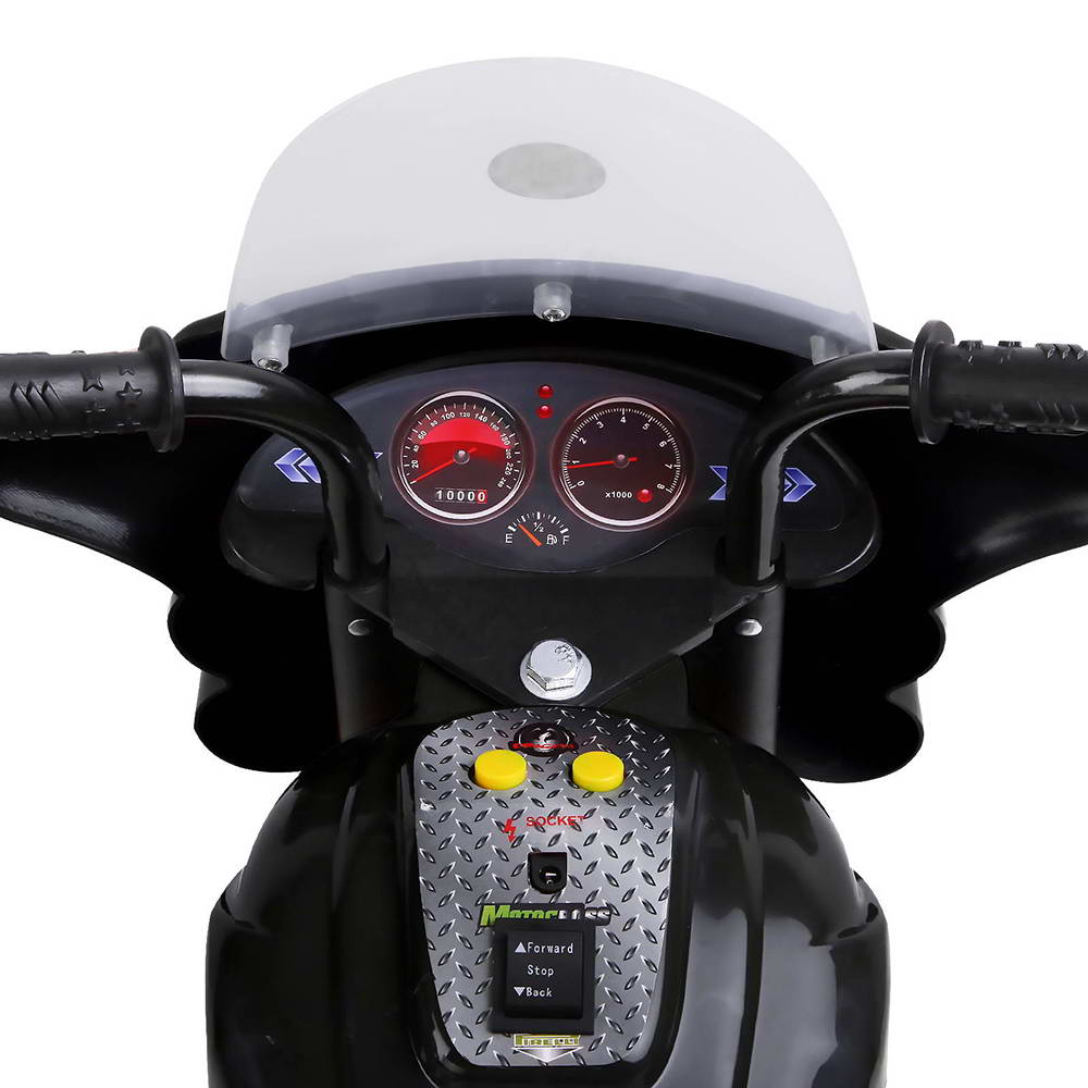 Kids Ride On Motorbike Motorcycle Car Black - Homecoze