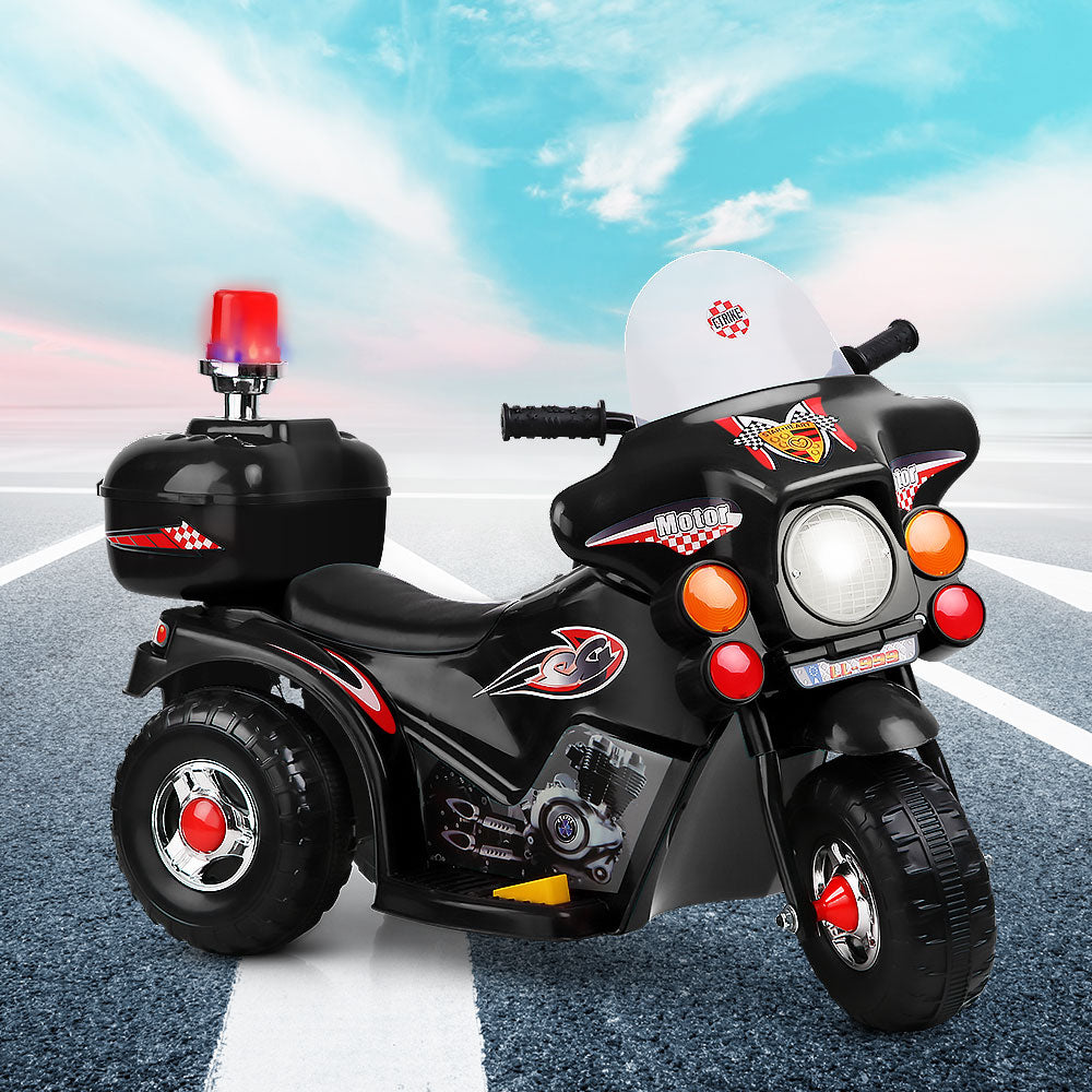 Kids Ride On Motorbike Motorcycle Car Black - Homecoze