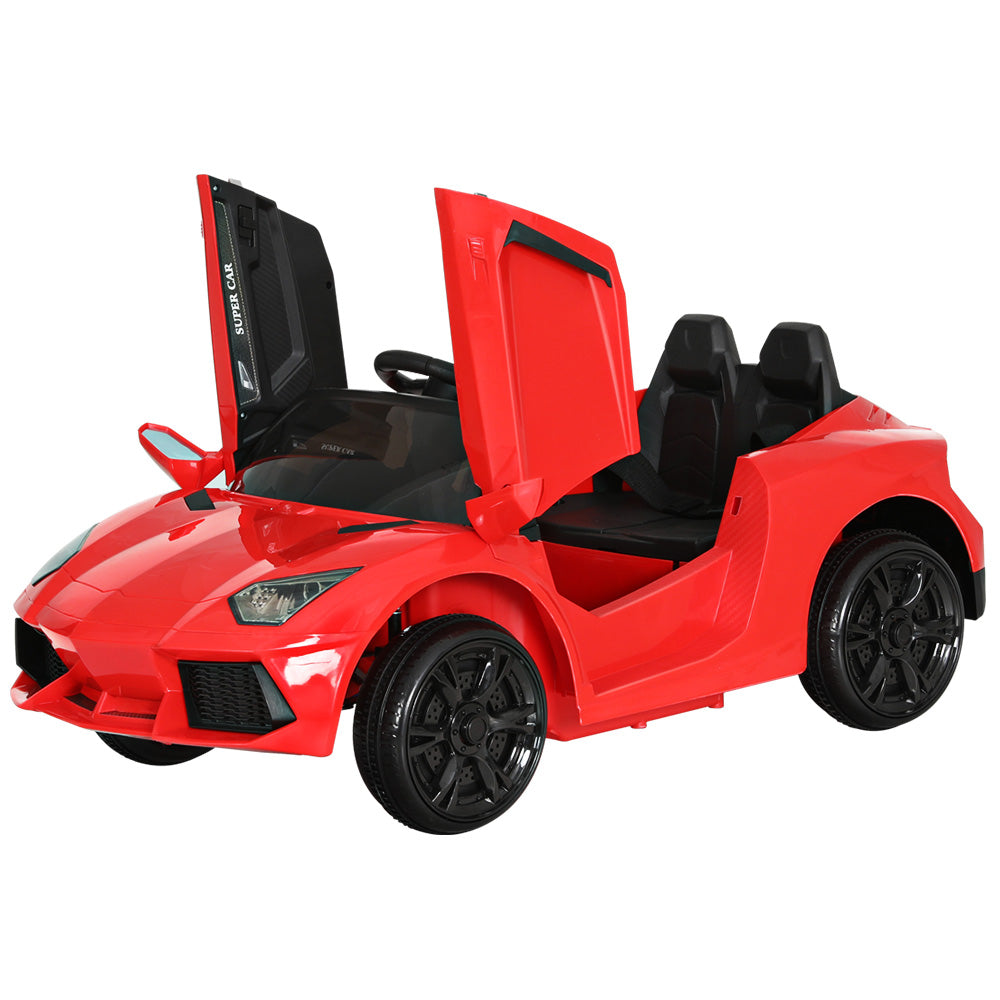 Kids Ride On Car Electric Race Car Battery Remote Control 12V Red - Homecoze