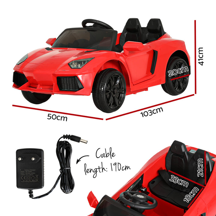 Kids Ride On Car Electric Race Car Battery Remote Control 12V Red