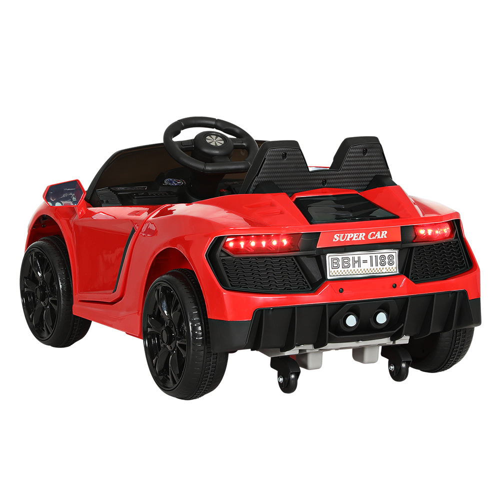 Kids Ride On Car Electric Race Car Battery Remote Control 12V Red - Homecoze