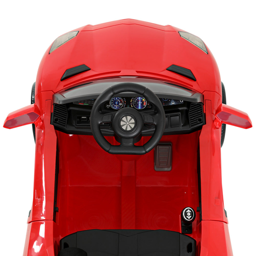Kids Ride On Car Electric Race Car Battery Remote Control 12V Red - Homecoze