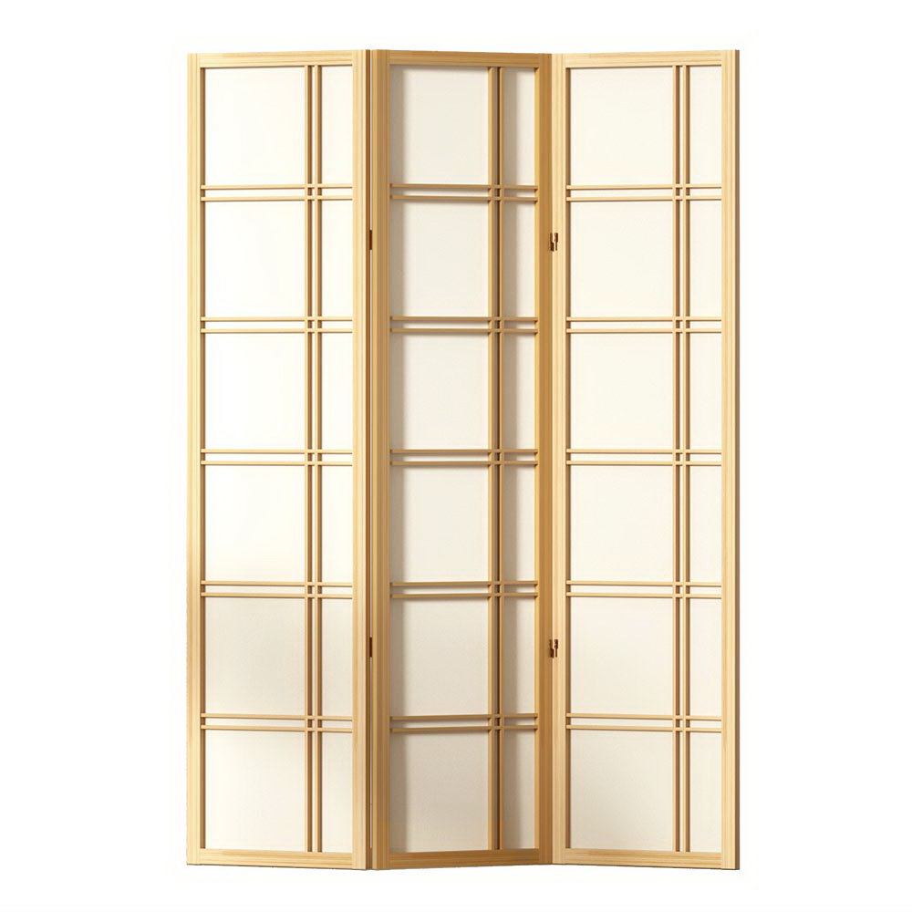 Artiss 3 Panel Room Divider Screen 132x179cm Nova Natural - Homecoze