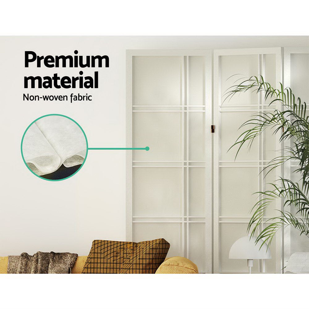 Artiss 3 Panel Room Divider Screen 132x179cm Nova White - Homecoze