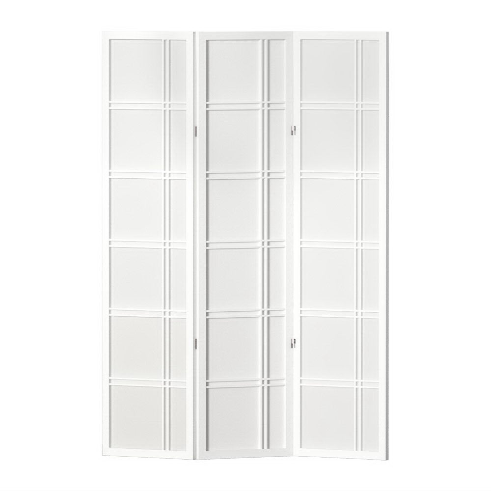 Artiss 3 Panel Room Divider Screen 132x179cm Nova White - Homecoze