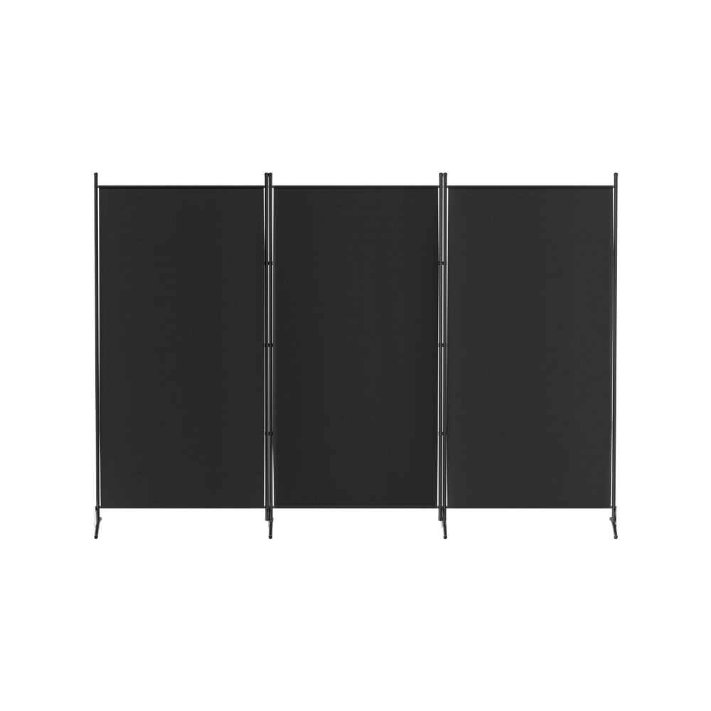 Artiss 3 Panel Room Divider Screen 260x180cm Fabric Black - Homecoze