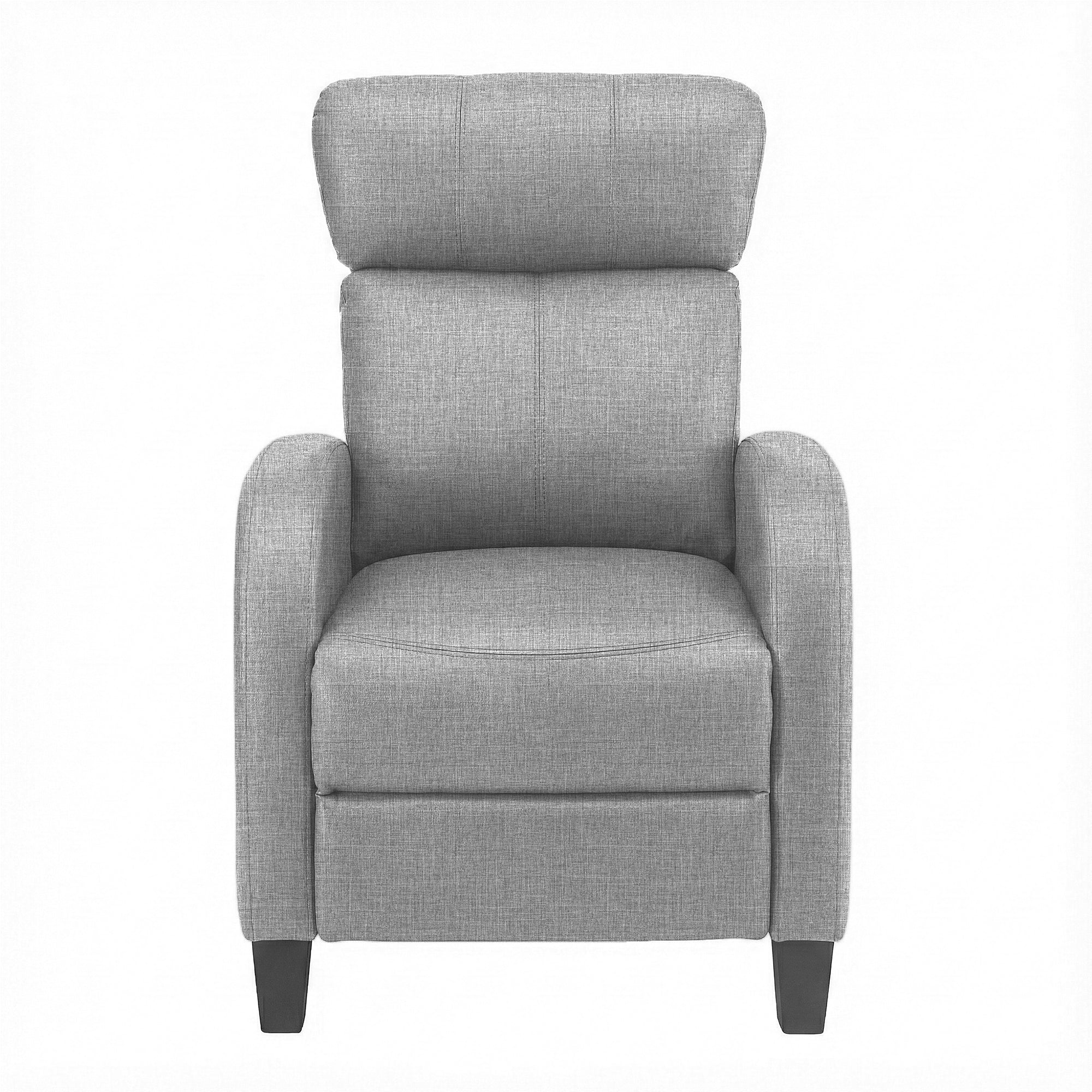 Artiss Massage Recliner Chair Small Recliner Sofa for Adults Fabric Grey - Homecoze