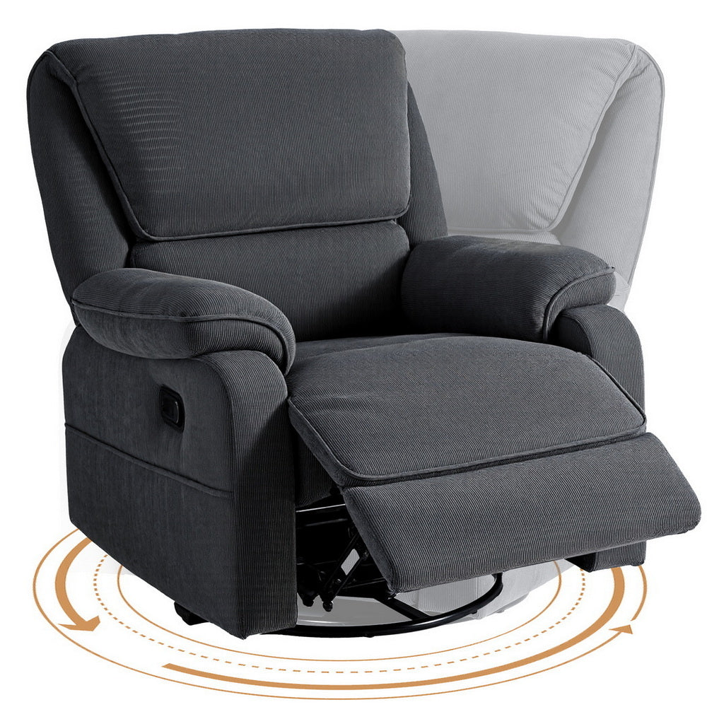 Artiss Rocking Recliner Chair 360 Swivel Massage Heated Reclining Chairs - Homecoze