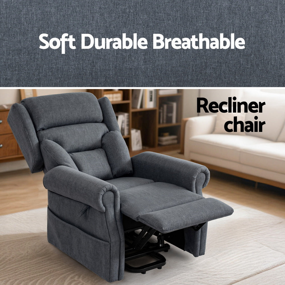 Artiss Electric Recliner Chair Power Lift Massage Heated Recliner Sofa - Homecoze