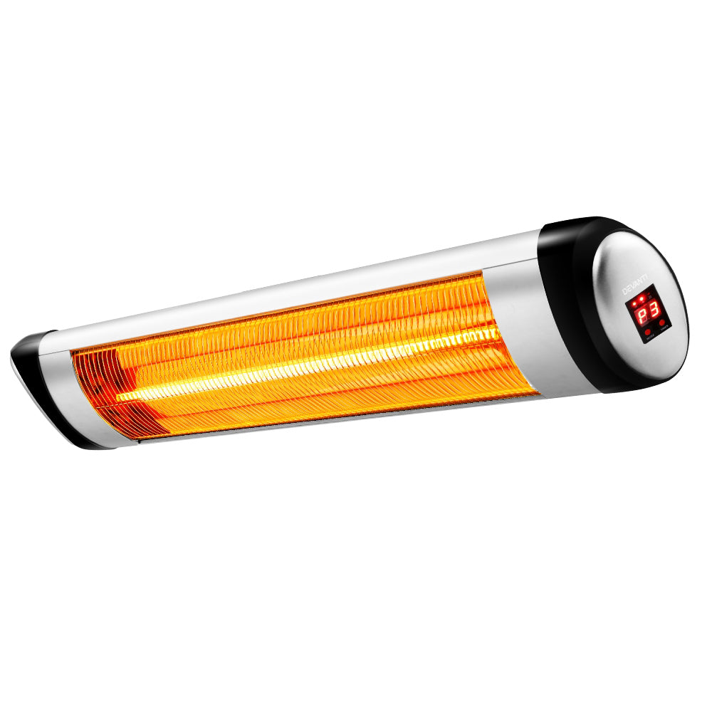 Electric Halogen Heater Bar for Indoors & Outdoors Use - 500W/1000W/1500W (10A Plug) - Homecoze