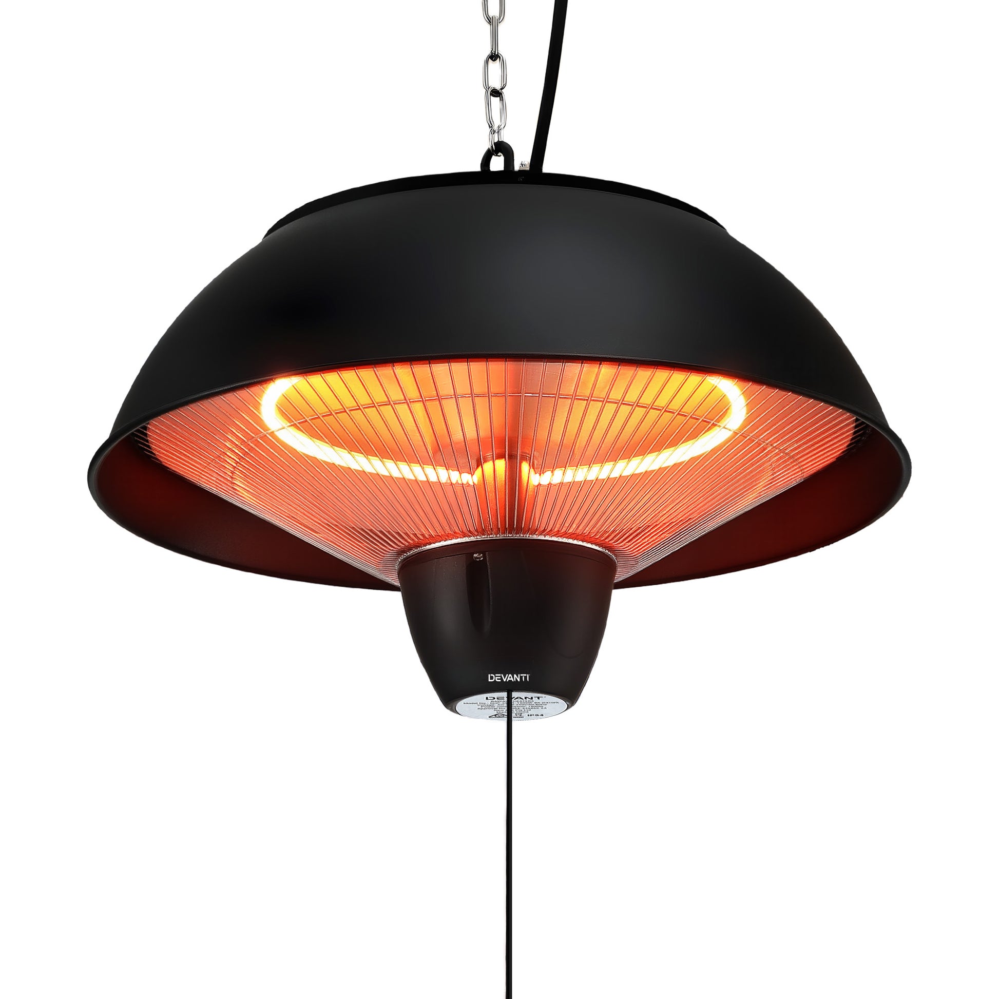 Devanti 1500W Electric Patio Infrared Heater Hanging Heaters Ceiling Mounted Remote - Homecoze
