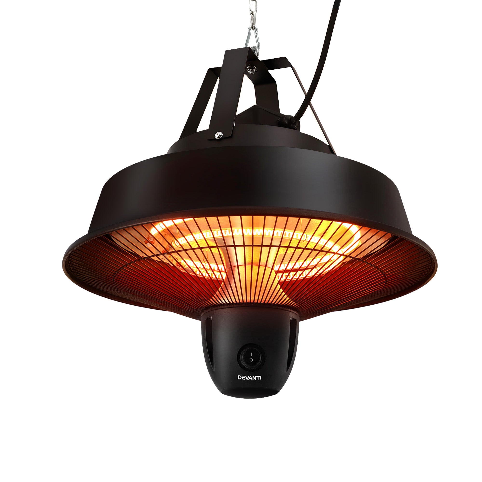 Devanti 2000W Electric Patio Heater Ceiling Mounted Hanging Heaters Remote - Homecoze