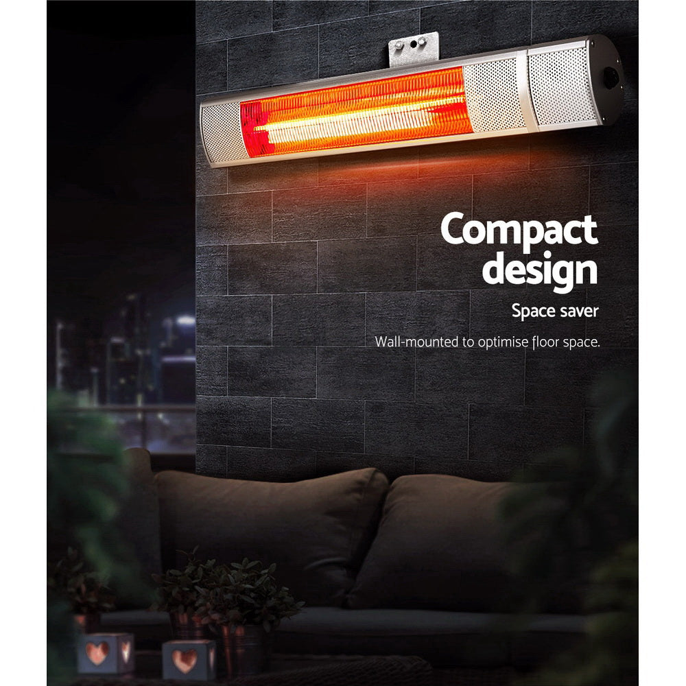 Electric Infrared Strip Heater Radiant Heaters Remote control 2000W - Homecoze