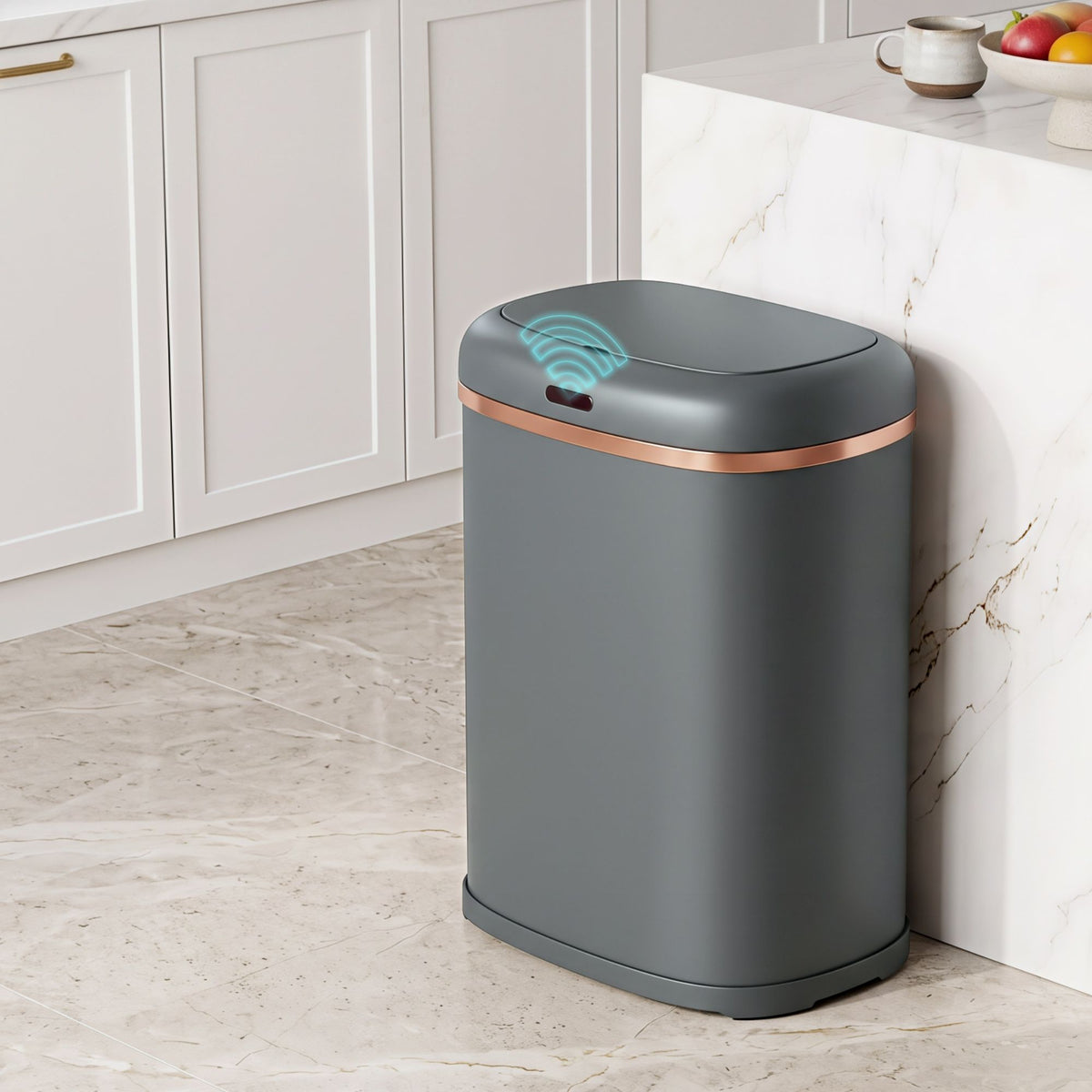 38L Automati Motion Sensor Rubbish Bin - Grey