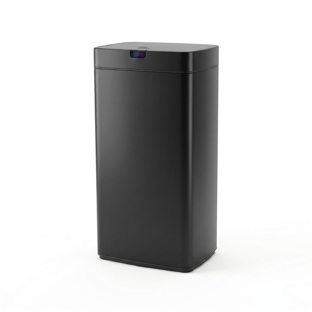 Motion Sensor Rubbish Bin Automatic Open Trash Can 45L - Black - Homecoze