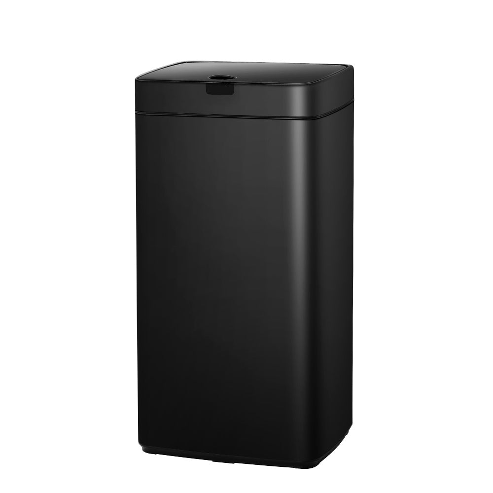 Motion Sensor Rubbish Bin Automatic Open Trash Can 45L - Black - Homecoze
