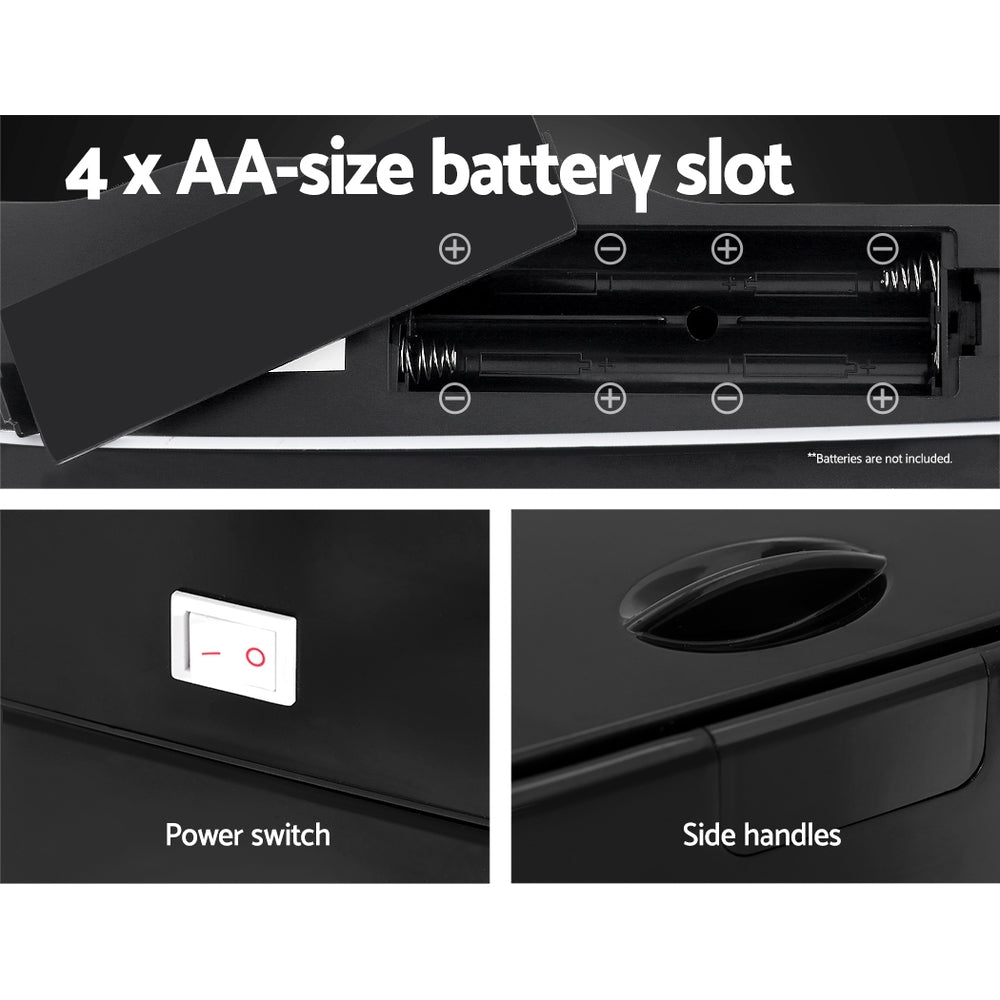 Motion Sensor Rubbish Bin Automatic Open Trash Can 45L - Black - Homecoze