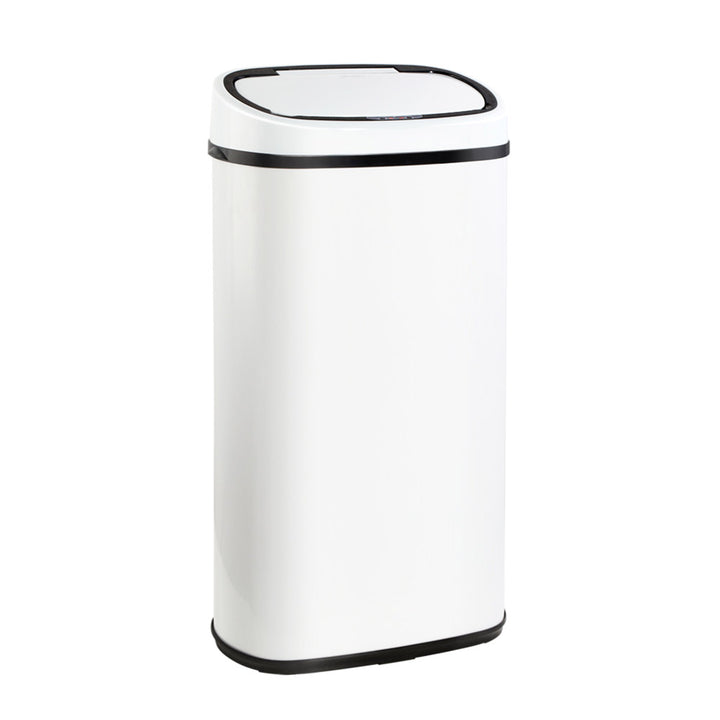 Motion Sensor Bin Automatic Open Lid Rubbish Trash Can 58L - White