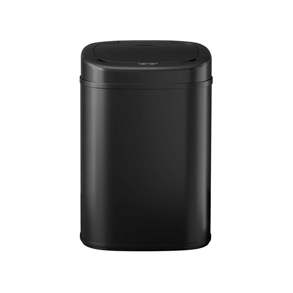 Motion Sensor Bin Automatic Open Lid Rubbish Trash Can 82L - Black - Homecoze