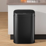 Motion Sensor Bin Automatic Open Lid Rubbish Trash Can 82L - Black - Homecoze