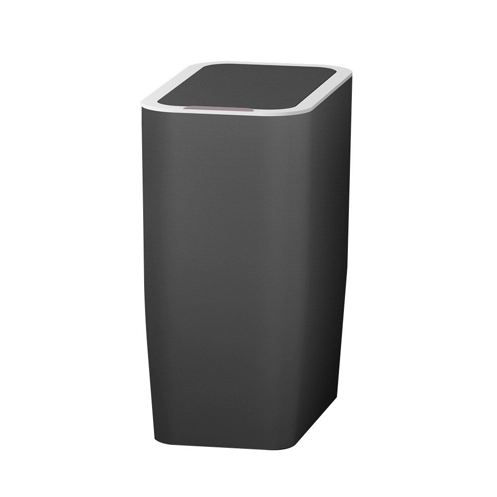 Motion Sensor Bin Automatic Open Lid Rubbish Trash Can 9L - Black - Homecoze