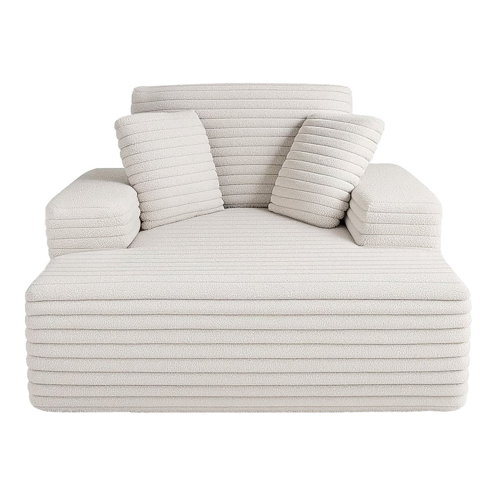 Artiss Sofa Bed Lounge Chair Recliner Couch Reading Chairs Sleeper Cloud Sofas Faux Fur Fabric - Homecoze