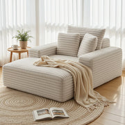Artiss Sofa Bed Lounge Chair Recliner Couch Reading Chairs Sleeper Cloud Sofas Faux Fur Fabric - Homecoze