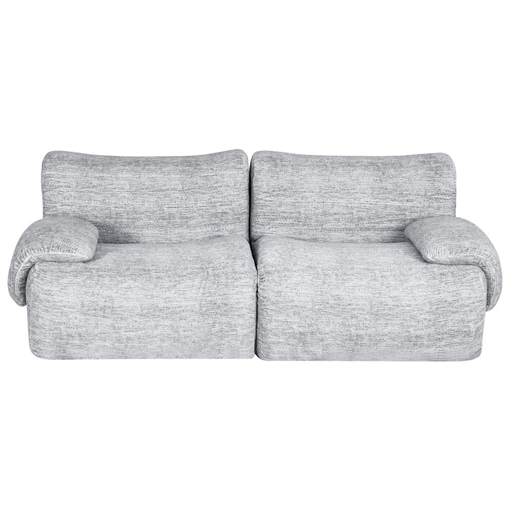 Artiss 2 Seater Sofa Modular Sectional Sofas Couch Bed No Assembly Living Room Grey - Homecoze