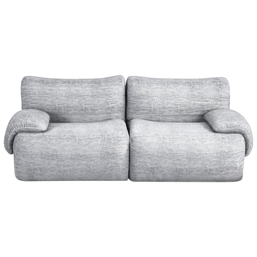 2-Seater Cloud Foam Sofa - Light Grey - Homecoze