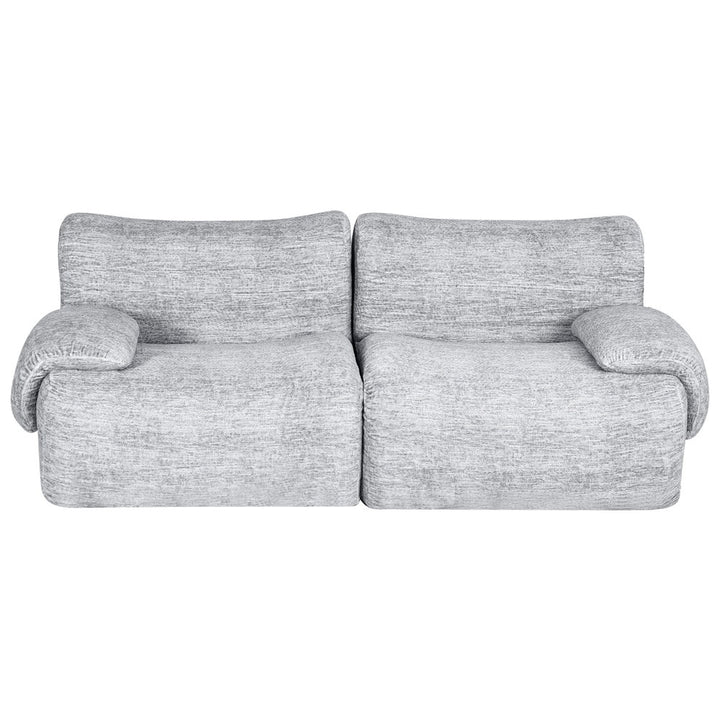 Artiss 2 Seater Sofa Modular Sectional Sofas Couch Bed No Assembly Living Room Grey - Homecoze