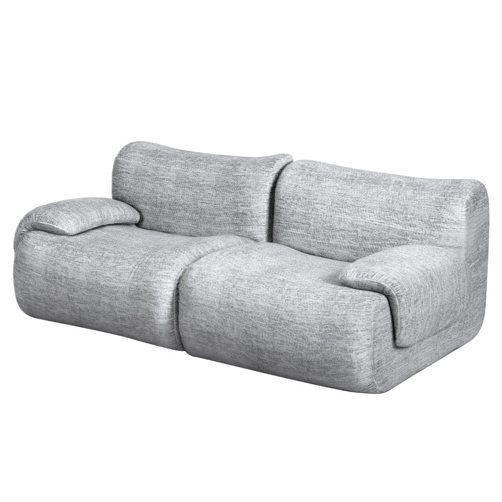 2-Seater Cloud Foam Sofa - Light Grey - Homecoze