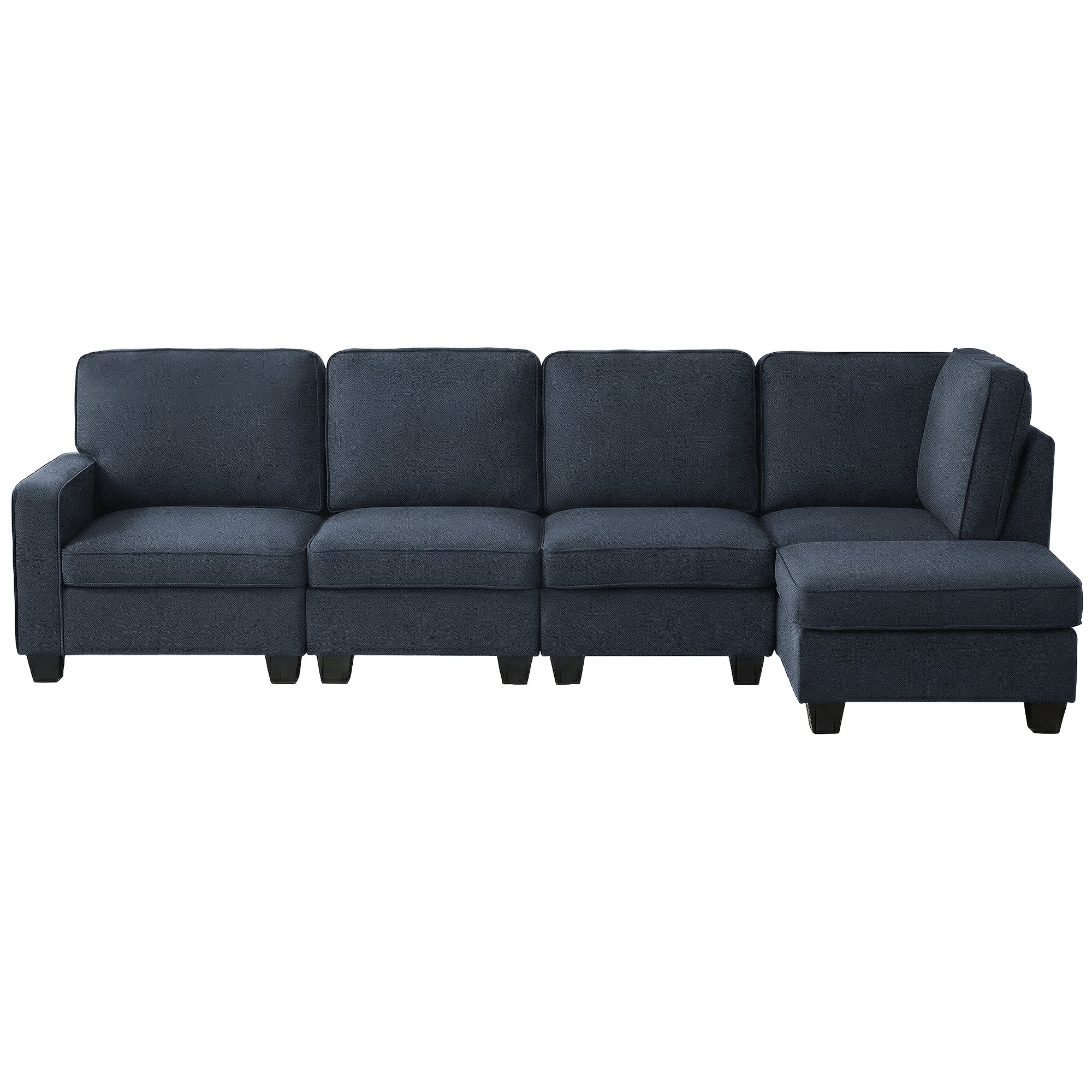 5-seater Modular Sofa Chaise Set - Dark Grey