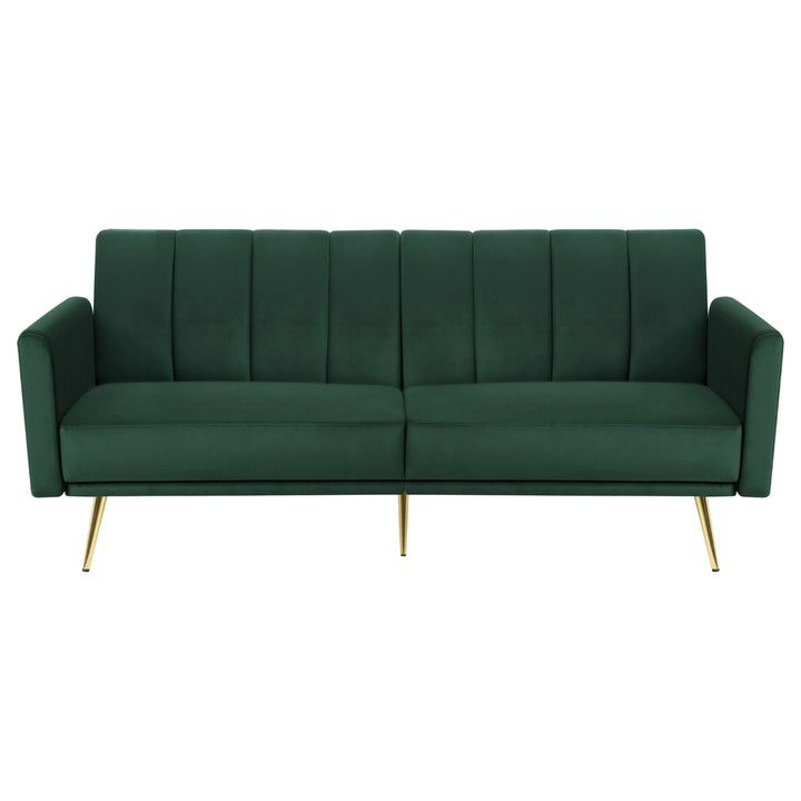3 Seater Sofa Bed Velvet Lounge - Green - Homecoze