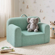 Kids Foam Sofa Chair with Carry Handle – Mint Green
