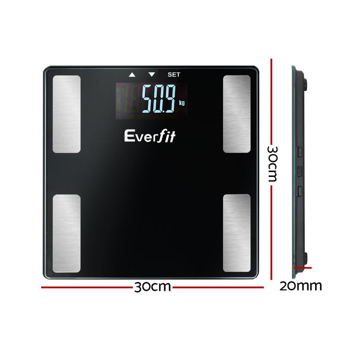 Electronic Digital Bathroom Scales Body Fat Scale Bluetooth Weight 180KG Homecoze