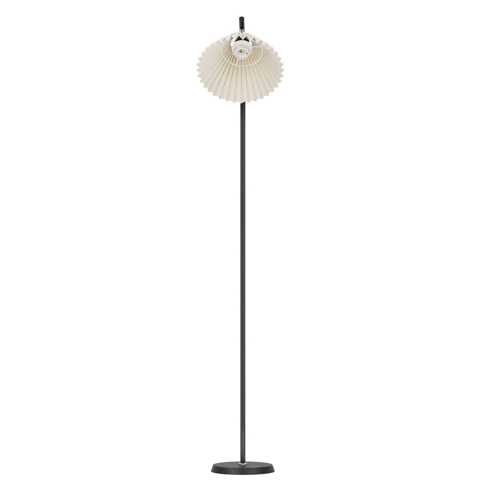 Floor Lamp Modern LED Light Stand Home Room Office Black with White Shade - Homecoze