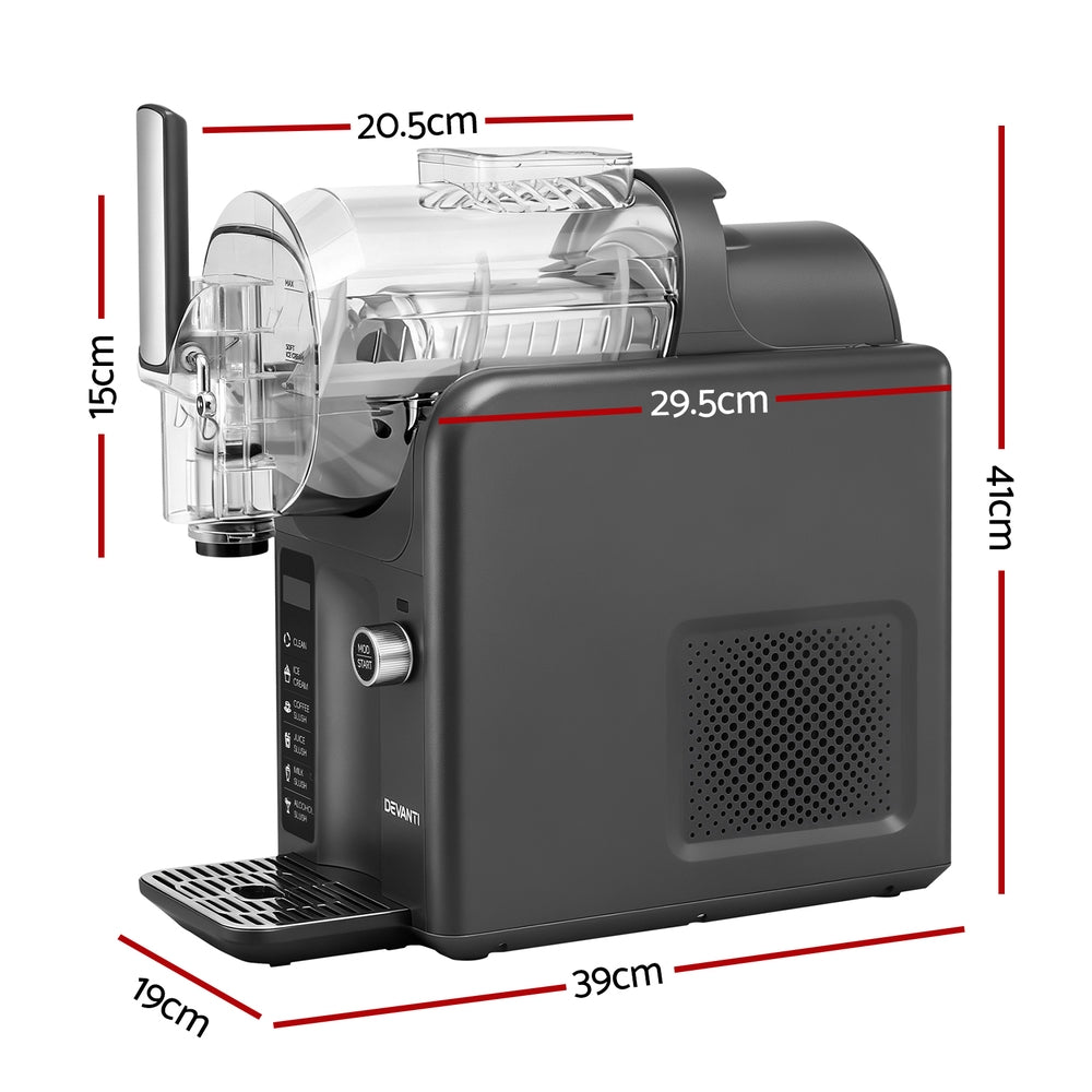 3-in-1 Slushie & Ice Cream Maker 2L - Grey - Homecoze