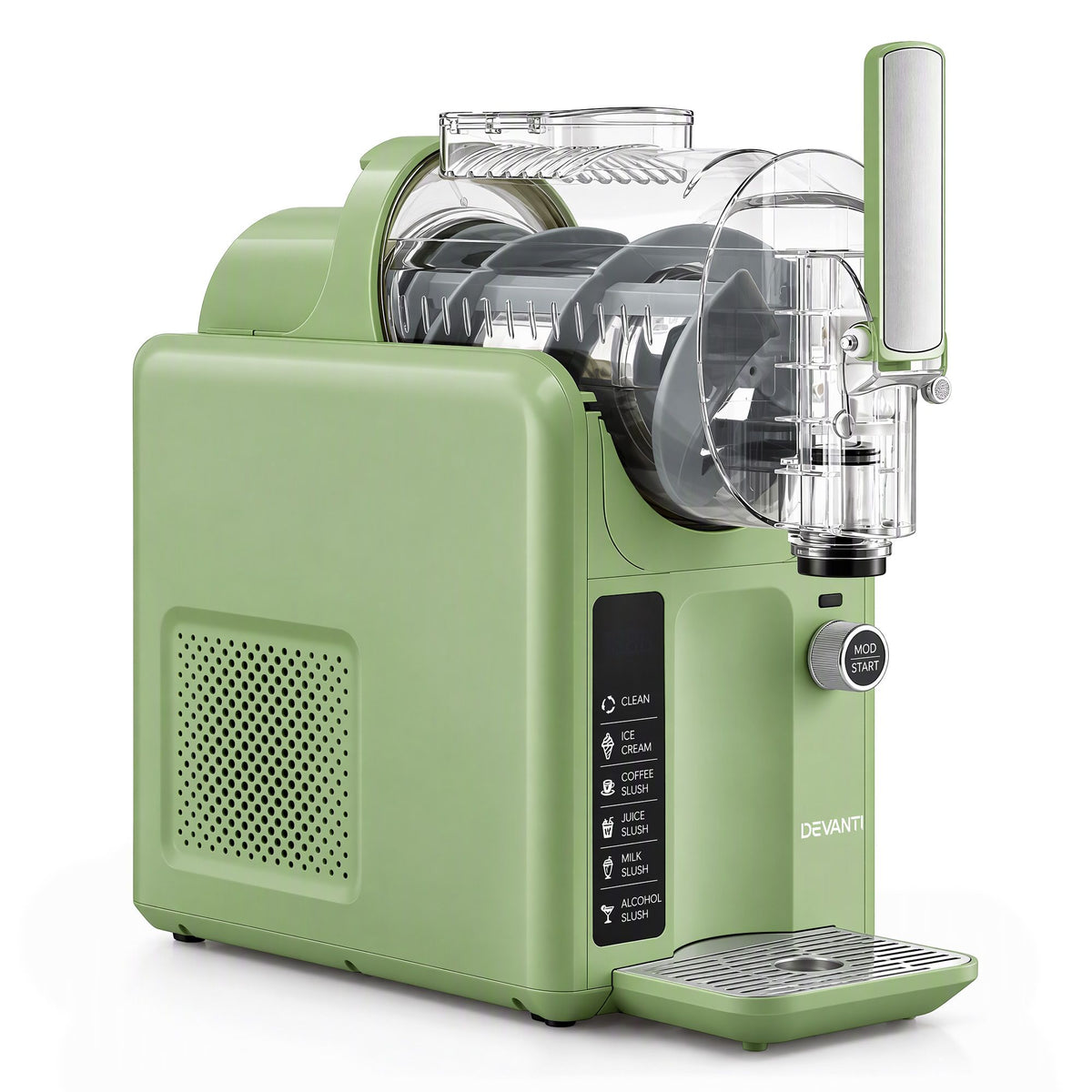 Devanti 5in1 Slushie Machine Ice Cream Maker 2L Sage Green - Homecoze