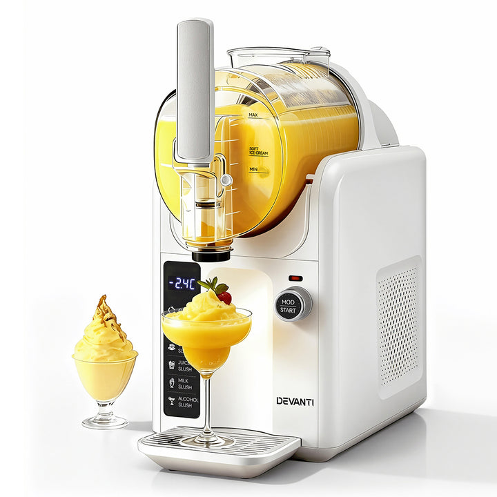 3-in-1 Slushie & Ice Cream Maker 2L - White